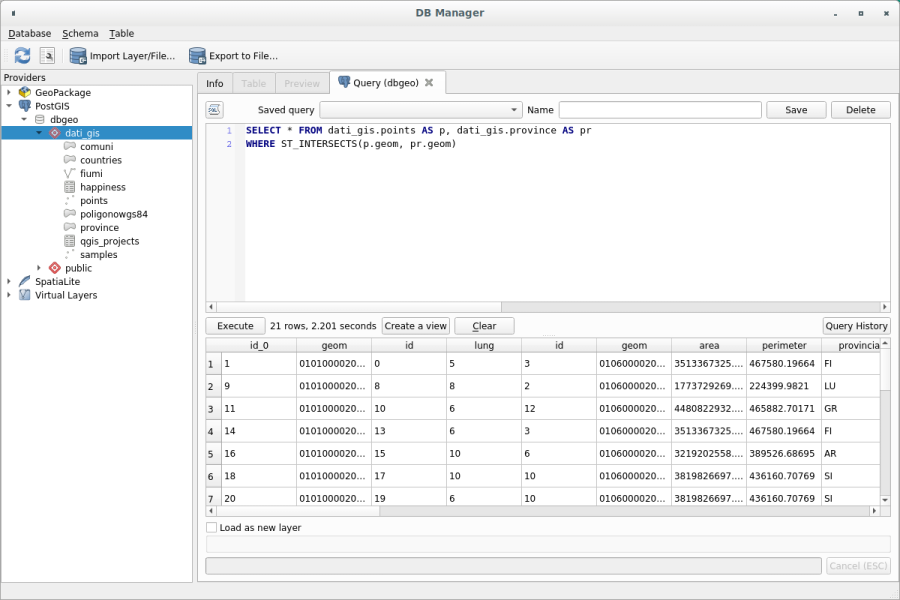 Geodatabase with QGIS